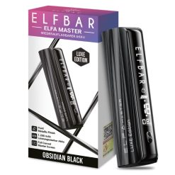 Der Elfbar Elfa Master Luxe Edition Akku überzeugt mit 1200mAh Kapazität, Display und einstellbarer Leistung (9-18W). Kompatibel mit Elfa Prefilled Pods, Lost Mary Tappo Pods und nachfüllbaren Elfa Leer-Pods. Jetzt im LETZ Go Shop entdecken.