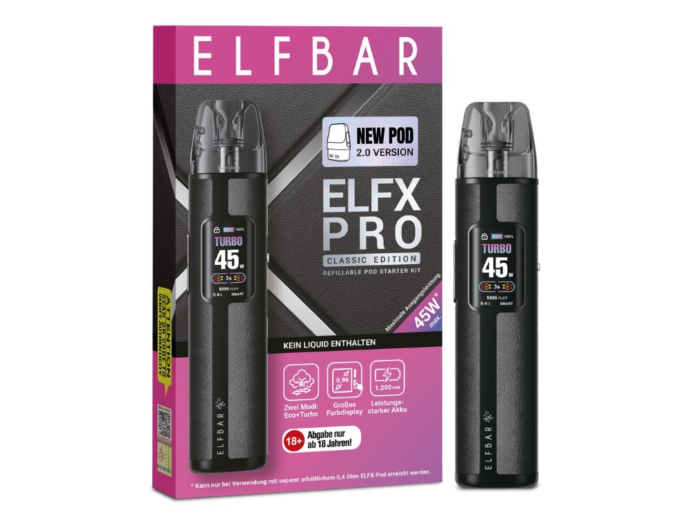 Elfbar Elfx Pro Classic Edition E-Zigaretten Set – ab 28,90 € günstig kaufen 