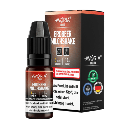 Avoria Erdbeer-Milchshake E-Zigaretten Liquid