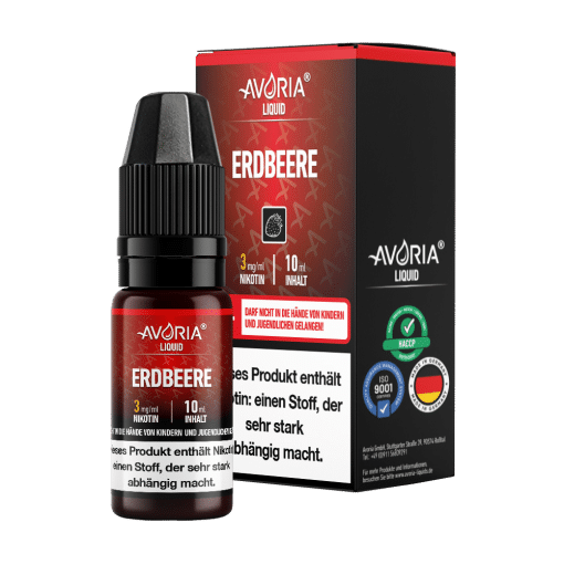 Avoria - Apfel E-Zigaretten Liquid - Erdbeere