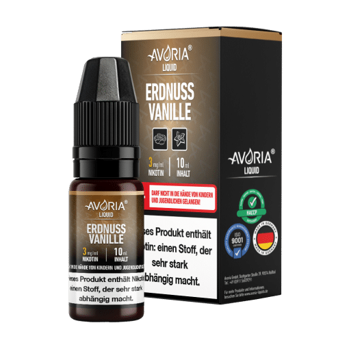 Avoria Erdnuss-Vanille E-Zigaretten Liquid