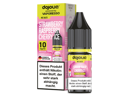 Dojoliq - Strawberry Raspberry Cherry Ice - Nikotinsalz Liquid
