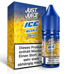 Just Juice - Citron & Coconut Ice - Nikotinsalz Liquid