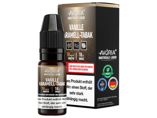 Avoria Vanille-Karamell-Tabak Nikotinsalz Liquid