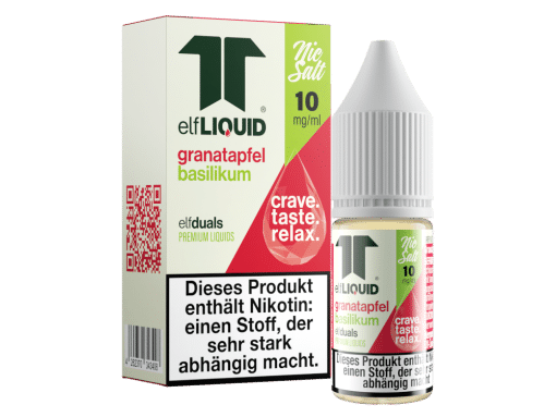 Elf-Liquid - Dual - Granatapfel-Basilikum Nikotinsalz Liquid