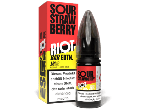 Riot Squad - BAR EDTN. - Sour Strawberry - Nikotinsalz Liquid