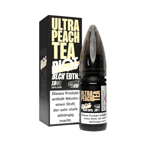 Riot Squad - BLCK Edition - Ultra Peach Tea - Hybrid Nikotinsalz Liquid