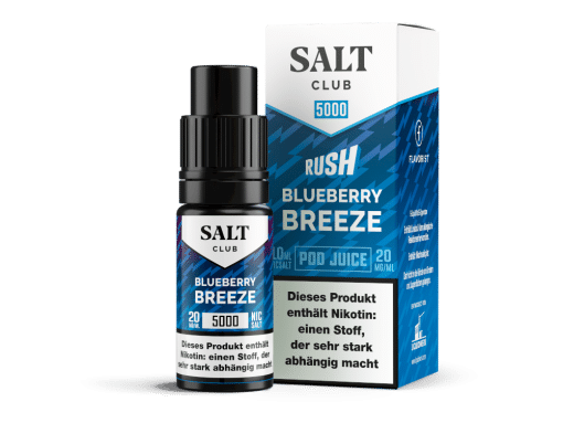 Salt Club - 5000 - Blueberry Breeze Nikotinsalz Liquid