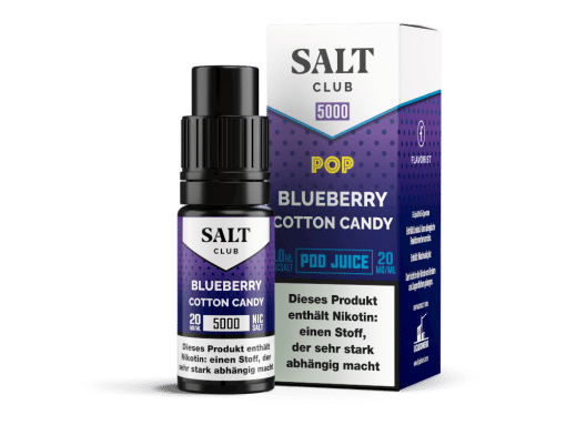 Salt Club - 5000 - Blueberry Cotton Candy Nikotinsalz Liquid