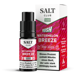 Salt Club - 5000 - Watermelon Breeze Nikotinsalz Liquid