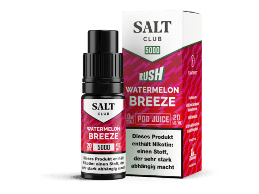 Salt Club - 5000 - Watermelon Breeze Nikotinsalz Liquid