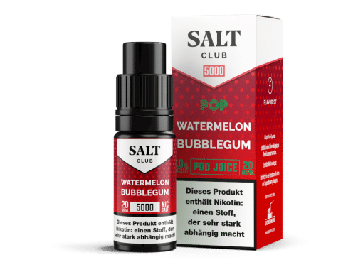 Salt Club - 5000 - Watermelon Bubblegum Nikotinsalz Liquid