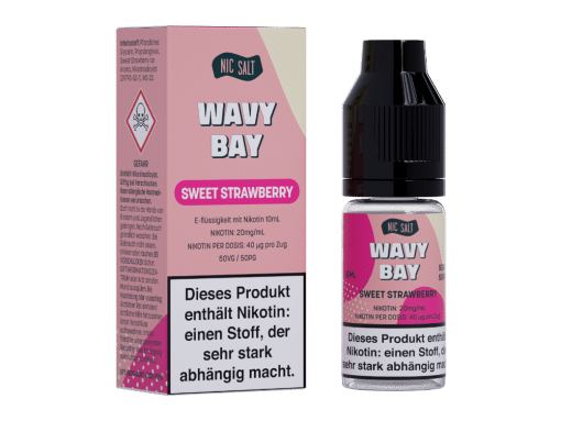 Wavy Bay Sweet Strawberry Nikotinsalz Liquid - 20mg/ml