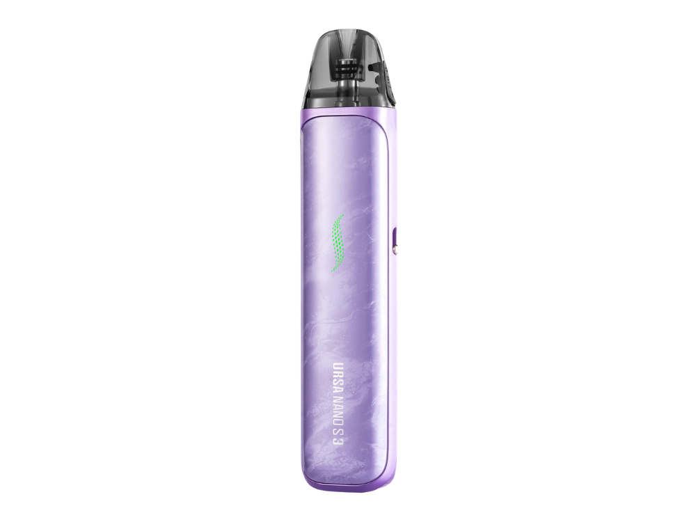 Lost Vape Ursa Nano S3 E-Zigaretten-Set 1 Das Lost Vape Ursa Nano S3 Pod Kit mit 1600 mAh Akku, 30 Watt Leistung und Ursa V3 Cartridge bietet einfache Handhabung, Top-Filling und präzise Airflow für MTL Dampfen.