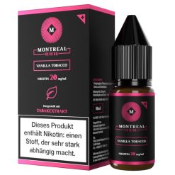 Montreal Original Vanilla Tobacco Nikotinsalz Liquid: gebrauchsfertiges 10 ml Liquid mit herbem Tabak und feiner Vanillenote. Sofort einsatzbereit ohne Anmischen, wahlweise in 10 mg/ml oder 20 mg/ml. Ideal für Pod-Systeme. Jetzt bei LETZ Go bestellen.