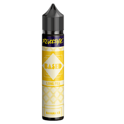 Revoltage BASED Banana Ice – 60-ml-Longfill mit 5 ml hochkonzentriertem Bananen-Ice-Aroma. Cremig-süße Banane trifft auf erfrischenden Kühleffekt. Einfach mit Base und Nikotinshots auffüllen, schütteln und genießen. Jetzt im letz-go-shop.de bestellen.
