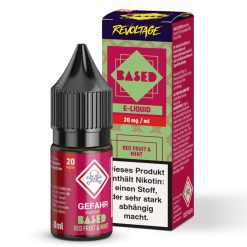 Revoltage BASED Red Fruit Mint Liquid – 8 ml Hybrid Nikotinsalz mit rotem Fruchtmix und Minznote. Erhältlich in 0, 10 und 20 mg/ml. Fertig gemischt, sofort einsatzbereit für die E-Zigarette. Jetzt bei LETZ Go entdecken. Passt die Tonalität und Struktur so für deinen Shop, oder soll ich den Fokus noch stärker auf bestimmte Aspekte wie die Zielgruppe (Einsteiger/Fortgeschrittene) legen?