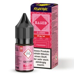 Revoltage BASED Strawberry Liquid – 8 ml Hybrid Nikotinsalz mit reifem Erdbeer-Aroma. Erhältlich in 0, 10 und 20 mg/ml. Fertig gemischt, sofort einsatzbereit für die E-Zigarette. Jetzt bei LETZ Go entdecken.