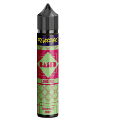 Revoltage BASED Red Fruit Mint – 60-ml-Longfill-Flasche mit 5 ml hochkonzentriertem Frucht-Minze-Aroma. Rote Früchte treffen auf frische Minze. Einfach mit Base und Nikotinshots auffüllen, schütteln und dampfen. Jetzt im letz-go-shop.de bestellen.