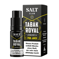 Salt Club Flavorist Jamaica: Nikotinsalz-Liquid mit mildem Tabak, Walnuss, Bourbon Vanille, Blütenhonig und Jamaica Rum. Fertig gemischt, sucralosefrei, im 50/50 PG/VG-Verhältnis für MTL und Pod-Systeme. Erhältlich in 10 mg/ml und 20 mg/ml. Jetzt die 10-ml-Flasche im Onlineshop bestellen.