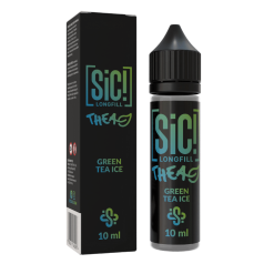 SiC! Green Tea Ice: 10 ml Longfill-Aroma mit grünem Tee und leichter Kühle in der 60 ml Flasche. Nur mit Basis und Shots gemischt verwenden.