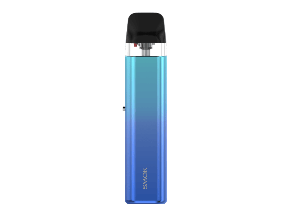Smok Novo Go E-Zigaretten Set 2 E-Zigarette mit blauer Hülle und schwarzem Mundstück, ideal für Dampfer.