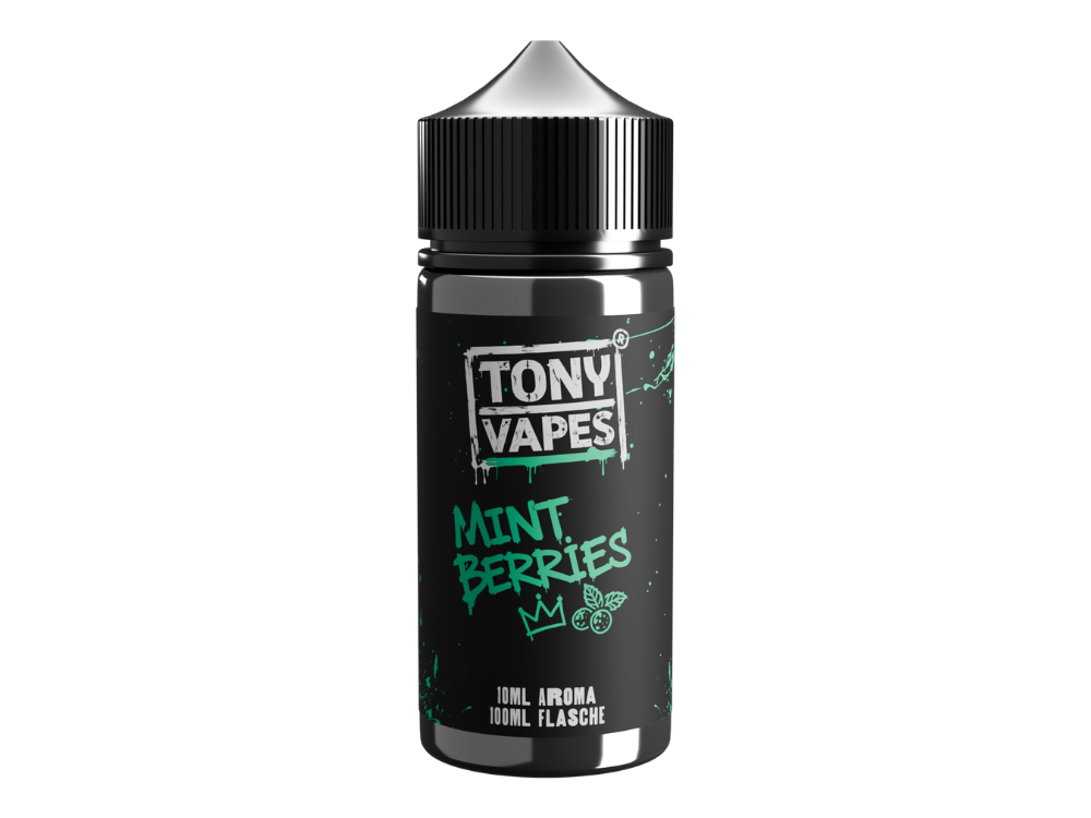 TNYVPS - Aroma Mint Berries 10 ml 1 TNYVPS Mint Berries von Tony Vapes: Himbeere, Brombeere, Heidelbeere und Erdbeere mit frischer Minze. 10 ml Longfill-Aroma in der 100-ml-Flasche. Jetzt ansehen.