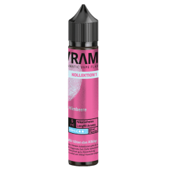 VRAMA Himbeere Aroma aus der Kollektion 1 mit 5 ml in der 60-ml-Flasche. Himbeergeschmack mit Kühle, unverdünnt nicht für den Verdampfer geeignet. Mit Base und optional Nikotin-Shots auffüllen. Jetzt bei LETZ Go bestellen.