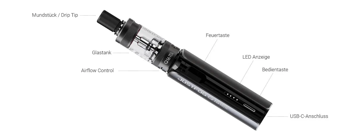 JustFog Q16 Pro Plus E-Zigaretten Set