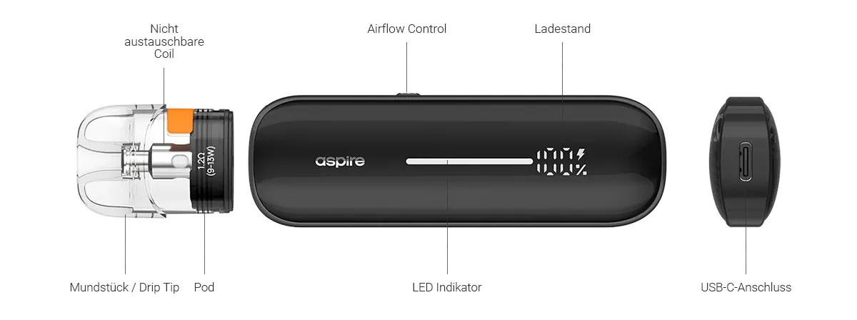 Aspire Pixo Aura E-Zigaretten Set