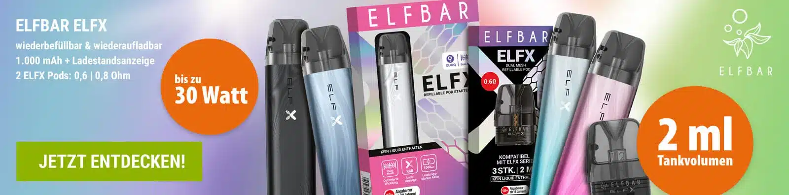 Elfbar Elfx E-Zigaretten Set