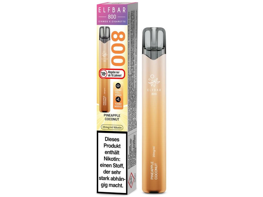 Elfbar 800 Einweg E-Zigarette Original 6,99 € günstig kaufen LETZ Go