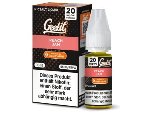 GeekVape - Geekit - Peach Jam - Nikotinsalz Liquid