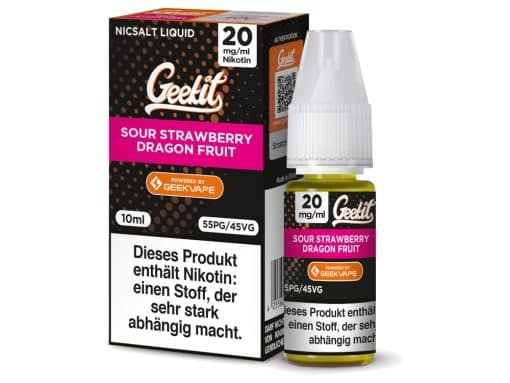 GeekVape - Geekit - Sour Strawberry Dragon Fruit - Nikotinsalz Liquid