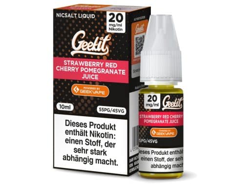 GeekVape - Geekit - Strawberry Red Cherry Pomegranate Juice - Nikotinsalz Liquid