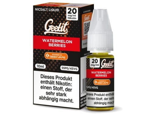 GeekVape - Geekit - Watermelon Berries - Nikotinsalz Liquid