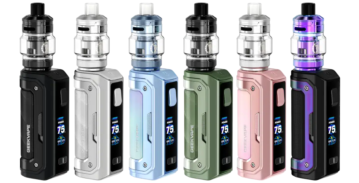 Das GEEKVAPE Aegis Mini 5 Set vereint einen 3.200-mAh-Akku mit 100 Watt Leistung, IP67-Schutzklasse und dem Z Nano 3 Clearomizer mit 5 ml Tank und Top-Airflow. Kompatibel mit B Series Heads von MTL bis Sub-Ohm. Jetzt im Letz-Go-Shop bestellen.