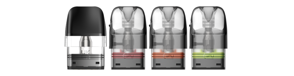 GEEKVAPE Q Cartridge im 3er Pack für Wenax Q2, Q Ultra, Q Pro, Sonder Q2, Q3 und Aegis HQ. Erhältlich mit 0,4 | 0,6 | 0,8 oder 1,2 Ohm integrierter Coil, mit 2 ml Top-Filling oder 3 ml Side-Filling. Passend für MTL- und DL-Zugtechnik, einfaches Einstecken ohne Werkzeug. Nicht für Personen unter 18 Jahren.