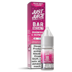 Just Juice Bar Dragonfruit Raspberry – Nikotinsalz Liquid 10 ml | 10 & 20 mg/ml