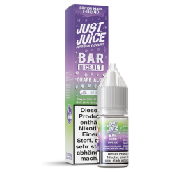 Just Juice Bar Grape Aloe – Nikotinsalz Liquid 10 ml | 10 & 20 mg/ml