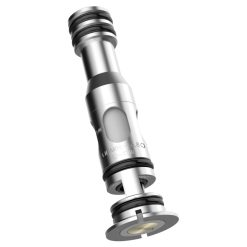 Hochwertige E-Zigarette mit Metallgehäuse und Dampföffnung.