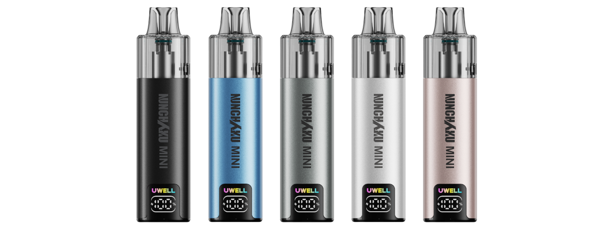 Uwell Nunchaku Mini E-Zigaretten Set 10 Uwell Nunchaku Mini E-Zigaretten Set: kompaktes Pod-System mit 10 ml Tankvolumen, 1000 mAh Akku, bis zu 16 Watt und 0,8 Ohm Mesh-Coil. Type-C USB Ladeanschluss, Prozentanzeige per Display und volle Kompatibilität zu Uwell Nunchaku 10000 Pods. Jetzt bei LETZ Go entdecken.