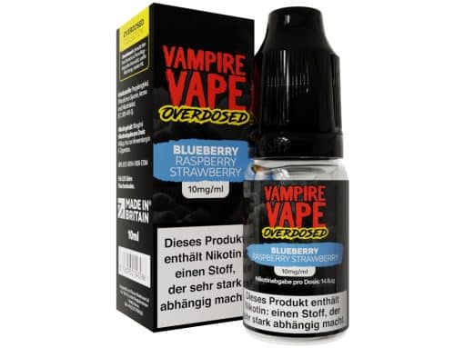 Vampire Vape - Overdosed - Blueberry Raspberry Strawberry - Nikotinsalz Liquid