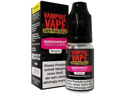 Vampire Vape - Overdosed - Passionfruit Peach Lemon - Nikotinsalz Liquid
