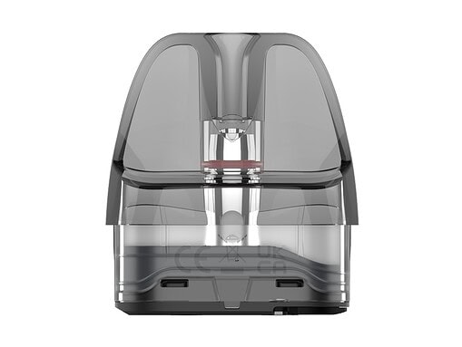 E-Zigaretten Pod-System mit transparentem Gehäuse, kompakt und modern.